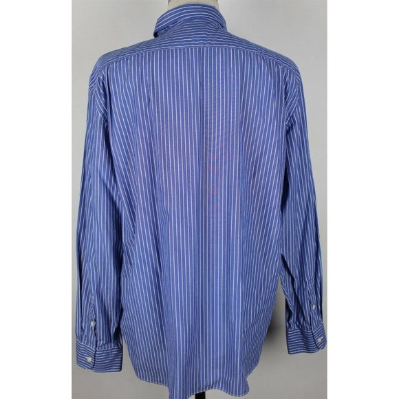 NWT J.Crew Slim Secret Wash L/S Button Down Shirt XL Blue Striped - Picture 6 of 7